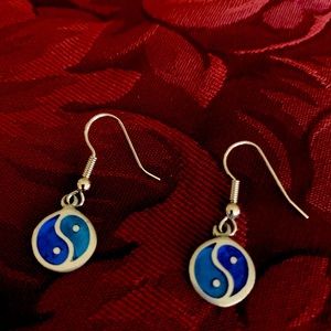 Earrings, sterling silver.